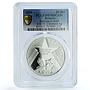 Belarus 20 roubles Defense Brest KM-75 Fortress WW2 PR 69 PCGS silver coin 2004