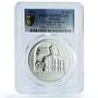 Belarus 20 roubles Church of Savior Polotsk KM-57 PR 70 PCGS silver coin 2003