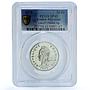 French Polynesia 20 francs Piedfort KM-9 P23 SP 65 PCGS silver coin 1979