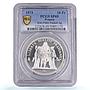 France 10 francs Hercules Piedfort KM-932 P482 SP 69 PCGS silver coin 1973