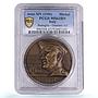 Italy Badoglio Proclamation Empire Conquest Ethiopia MS63 PCGS bronze medal 1936