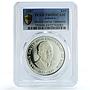 Jamaica 10 dollars Marcus Garvey KM-128 Politics PR 69 PCGS silver coin 1987