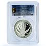 Seychelles 100 rupees Independence KM-55 Anniversary PR 69 PCGS silver coin 1986