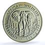 Somalia 1000 shillings Elephant KM-183 African Wildlife Bullion silver coin 2004