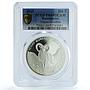 Kazakshtan 500 tenge Moufflon KM-311 Wildlife Fauna PR 69 PCGS silver coin 2015