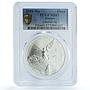 Mexico 1 onza Libertad Angel of Independence KM-613 MS 67 PCGS silver coin 1996