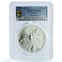 Mexico 1 onza Libertad Angel of Independence KM-613 MS 68 PCGS silver coin 1996