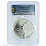 Mexico 1 onza Libertad Angel of Independence KM-613 MS 69 PCGS silver coin 1996