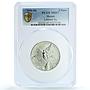 Mexico 2 onzas Libertad Angel of Independence KM-614 MS 67 PCGS silver coin 1996
