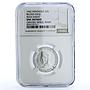 Indonesia 25 sen Irian Barat Reeded Wheel Mark KM-8.1 NGC aluminum coin 1962