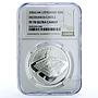 Lithuania 50 litu Medininkai Castle KM-149 Architecture PF 70 NGC Ag coin 2006