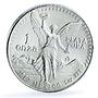 Mexico 1 onza Libertad Angel of Independence KM-494.1 Bullion silver coin 1987
