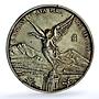 Mexico 2 onzas Libertad Angel of Independence KM-614 Bullion silver coin 1998