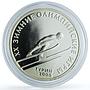 Transnistria 100 roubles Ski Jump KM-81 Turin Olympics Sports silver coin 2006