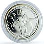 Transnistria 10 roubles Tulip Bibershtain KM-127 Flora Flower silver coin 2008