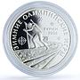Transnistria 100 roubles Biathlon KM-80 Turin Olympics Sports silver coin 2006