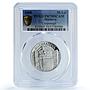 Moldova 50 lei Cooperage KM-45 Traditions Crafts PR 70 PCGS silver coin 2008