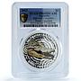 Australia 1 dollar Saltwater Crocodile KM-2029 Fauna PR 69 PCGS silver coin 2013