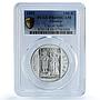 Croatia 100 Split City KM-50 Anniversary Church PR 69 PCGS silver coin 1995