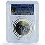 Kazakhstan 500 tenge Vostok KM-108 Space Rocket PR 69 PCGS silver coin 2008