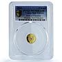Papua New Guinea 5 kina Paradise Bird KM-58 Fauna PR 70 PCGS gold coin 2011