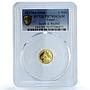 Israel 1 sheqalim Jacob Rachel KM-405.1 Biblical Art PR 70 PCGS gold coin 2004