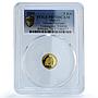 Malawi 5 kwacha Elephant African Wildlife Fauna PR 70 PCGS gold coin 2004