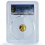 Tokelau 10 dollars John Byron History Seafaring Admiral PR70 PCGS gold coin 2012