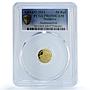 Maldives 50 rufiyaa Anemonefish KM-108 Marine Fauna PR 69 PCGS gold coin 2011