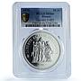 France 50 francs Hercules Gad-882 F-427 KM-941 MS 66 PCGS silver coin 1976