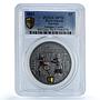 Cook Islands 5 dollars Samurai KM-1695 Japan History SP 70 PCGS silver coin 2015