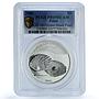 Palau 5 dollars Black Pearl KM-185 Marine Life Fauna PR 69 PCGS silver coin 2006