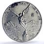 Mexico 1 onza Libertad Angel of Independence KM-613 Bullion silver coin 1996
