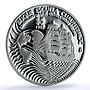 Mexico 5 pesos Cuauhtemoc KM-635 Navy School Ship Clipper proof silver coin 1999