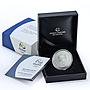 Brazil 5 reais Rio Olympics Flag Handover KM-680 Sports proof silver coin 2012