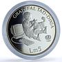 Malta 5 liri Children of the World KM-115 UNICEF Dog proof silver coin 1997