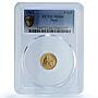 Peru 5 soles oro Republic KM-235 Seated Liberty MS 66 PCGS gold coin 1963