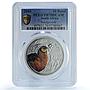 South Africa 10 rand Sandgrouse KM-668 Fauna Bird PR 70 PCGS silver coin 2018