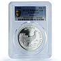 Kazakhstan 500 tenge Bustard KM-53 Fauna Bird PR 68 PCGS silver coin 2003