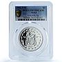 Belize 1 dollar Elizabeth II KM-43a Parrot Bird PR 70 PCGS silver coin 1981