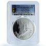 Barbados 10 dollars Elizabeth II KM-36a Pelican Bird PR 69 PCGS silver coin 1983