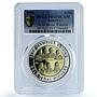 Jamaica 100 dollars Gold Medal Winners KM-201 Beijing PR69 PCGS silver coin 2008