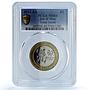 Isle of Man 2 pounds Youth Games KM-1476 Sports Cat MS 66 PCGS bimetal coin 2011