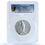 Mexico Basilica De Guadalupe Complex Grove-P-202b SP 64 PCGS aluminum medal 1952