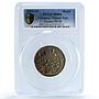 Germany Weimar Chamber Commerce Kienast-360 Castle MS 64 PCGS bronze medal ND