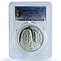 Mongolia 1000 togrog Chinggis Khan KM-333.1 History PR 70 PCGS silver coin 2014
