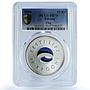 Estonia 10 krooni National Flag Coloured KM-40 PR 70 PCGS silver coin 2004