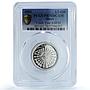 Oman 1/2 rial Youth Year KM-91 Schon-101 PR 70 PCGS silver coin 1993