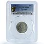 Portugal 50 centavos Second Republic KM-577 MS 64 PCGS NiBrass coin 1928