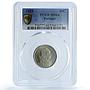 Portugal 50 centavos Second Republic KM-577 MS 64 PCGS NiBrass coin 1929